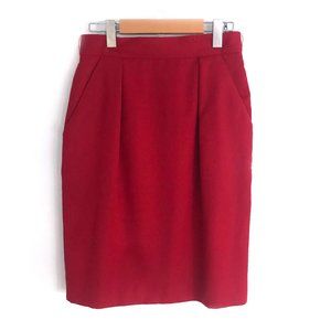 Vintage Wool Red skirt